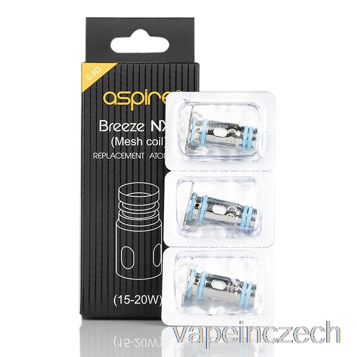 Aspire Breeze Nxt Náhradní Cívky 0,8ohm Nxt Ka Mesh Coils Vape Bez Nikotinu